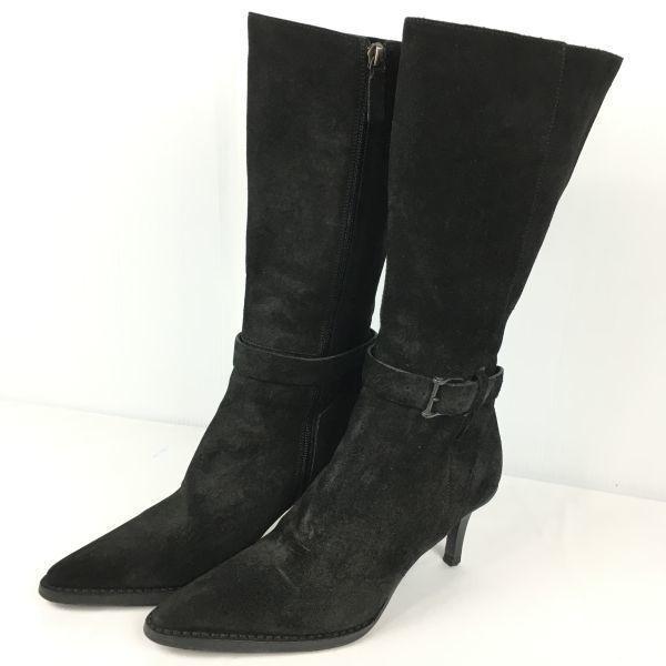 Gucci Long Boots Size 36.5C (Approx. 22.523.0cm) Black Suede(USED)