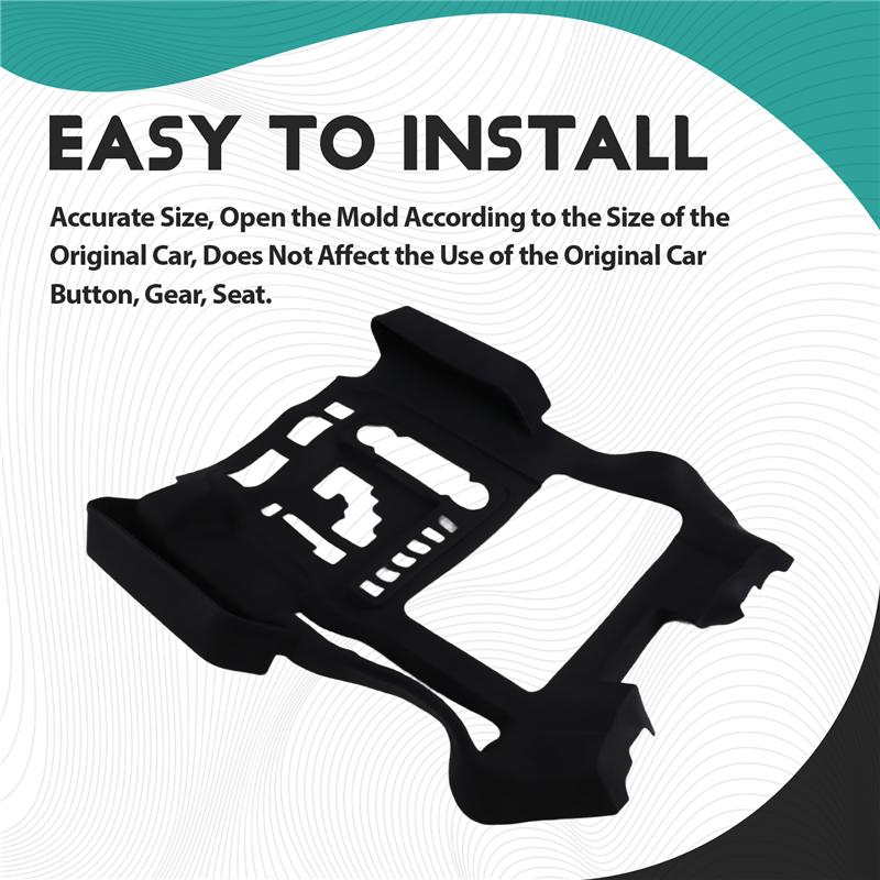 LC200 For Toyota Land Cruiser 200 2016- Center Console Storage Protection Sleeve Gear Cover Interior Accessories LHD Black