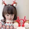 Christmas Hair Hoop Girls Plush Reindeer Antlers Deer Ear Christmas Party Cosplay Girls Headbands Festival Hair Accessories Gift