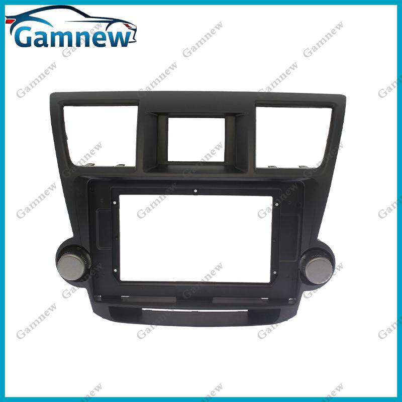 Gamnew 10 Inch Car Frame Fascia Adapter Cable Android Radio Dash Fitting Panel Kit For Toyota Highlander 2007-2013