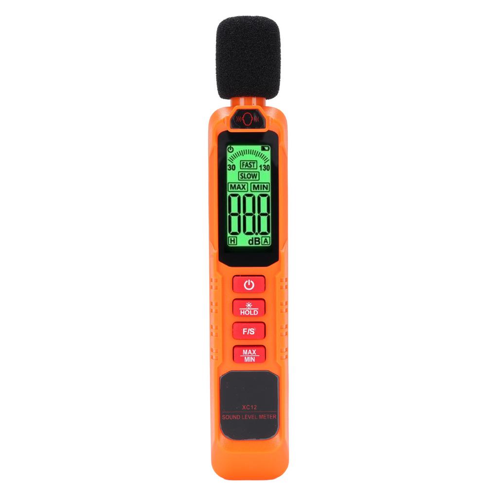 Sound Level Meter with A Weighting Backlight Screen Portable Noise Decibel Tester for Home