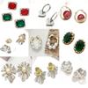 Retro Gem Pearl Flower Earrings - European Court Style, Light Luxury, Versatile Long Earrings