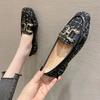 2025 Spring Autumn Shoes Women Flats Soft Fashion Brand Ladies Single Shoes Beige Black Blue Big Size 42
