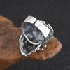 Vintage Gothic Calvarium Skull Punk Ring Men Halloween  Jewelry Gift