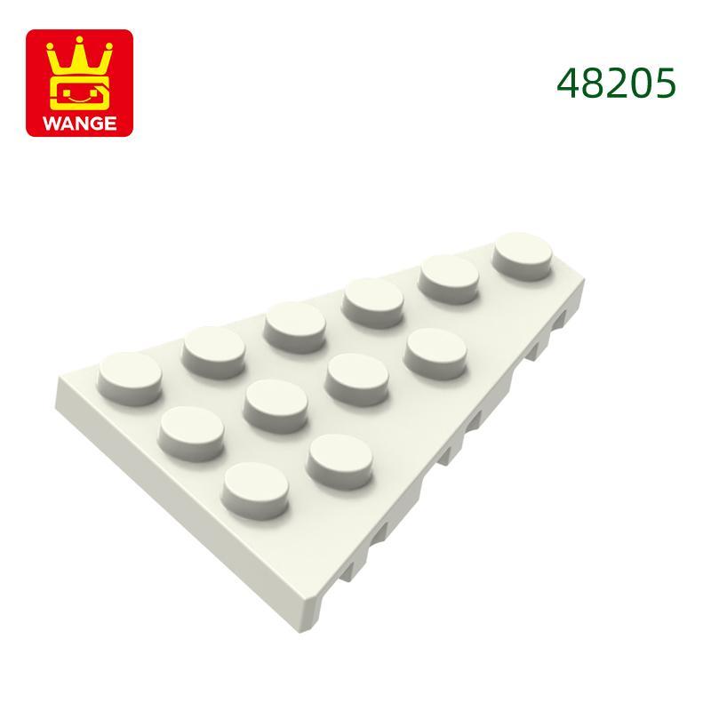 Non-Toxic 50Pcs/Lot 48205 4X6 Wedge Right Plate Building Blocks Moc Classic Accessories Compatible With Brick Toys Children Gift Box