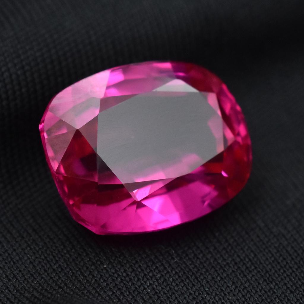 Natural Pink Sapphire Loose Gemstone 20 Ct Cushion Enhanced September Birthstone for Gem Collections