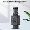 Instants Connects Disconnect 6 Point Threaded Hose Adapter ABS Plastic Materials With Flows Control Mechanism