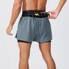 Men's Double-Layer Outdoor Multi-Pocket Fitness Shorts