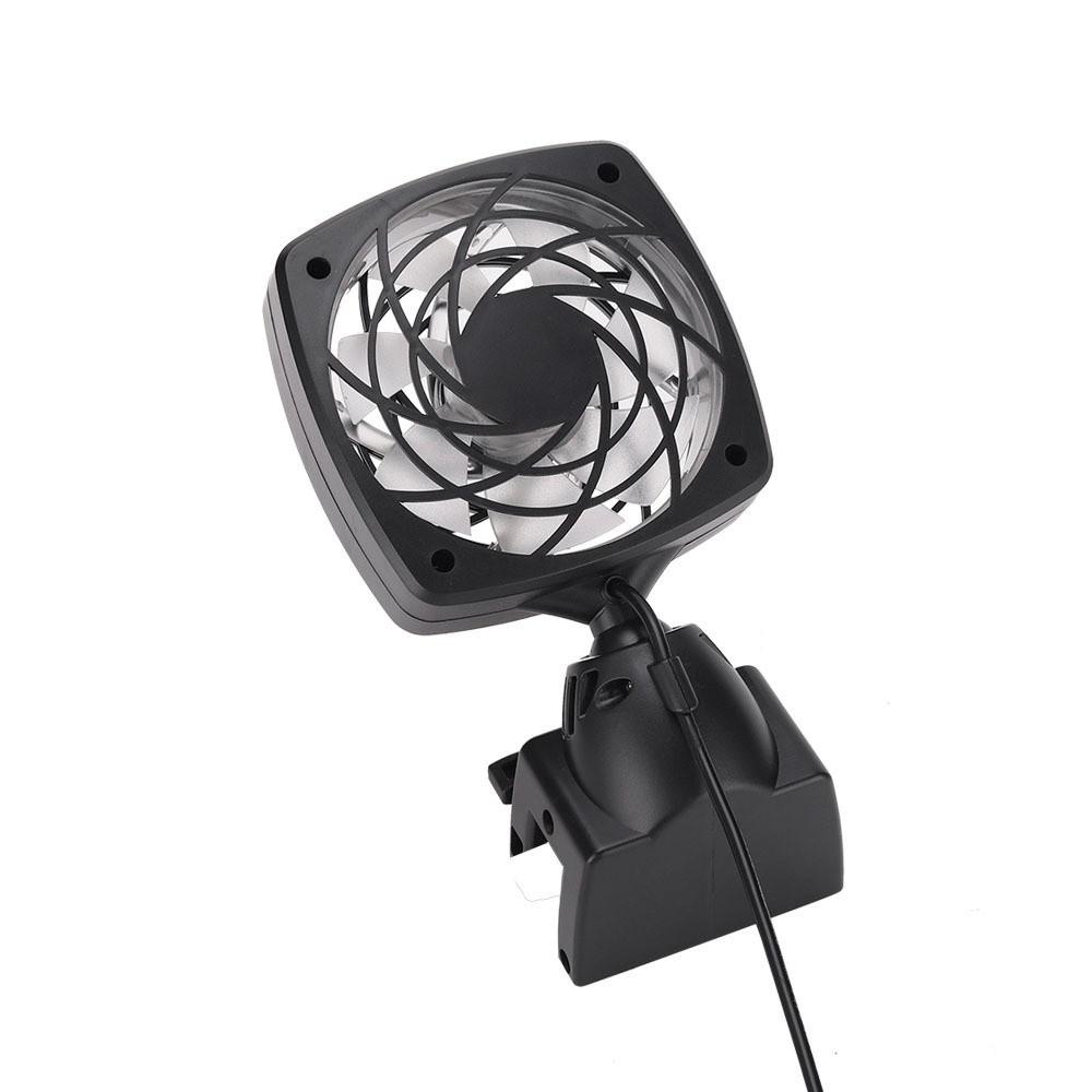 Single Head Aquarium Chiller Fan Adjustable Angle Fish Tank Cooler Cool Water Temperature