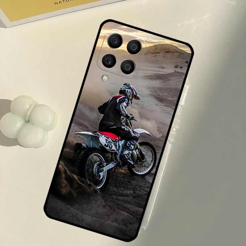 Moto Cross Motorcycle Sport For Samsung Galaxy M31 M16 M11 M21 M13 M33 M35 M53 M55 M15 M14 M34 M54 M12 M32 M52 M06 Case