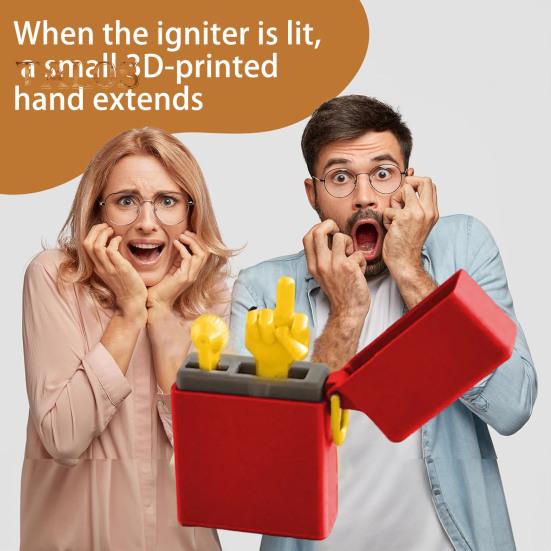 Funny Quit Smoke Middle Finger Igniter 3D Printed Fun Mischievous Gift Humorous Igniter Gift for Quitting Christmas Birthday