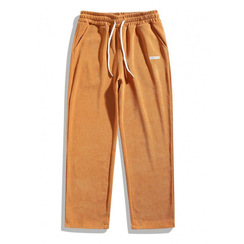 European Size men's orduroy casual pants, European and American high street trendy brand retro casual straight trousers