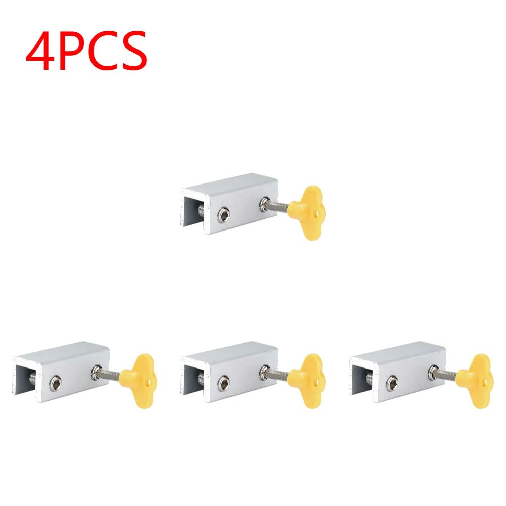 1-10Pcs Aluminum Alloy Window Security Lock Limit Sliding Door Windows Restrictor Child Safety Anti-theft Household Improvement