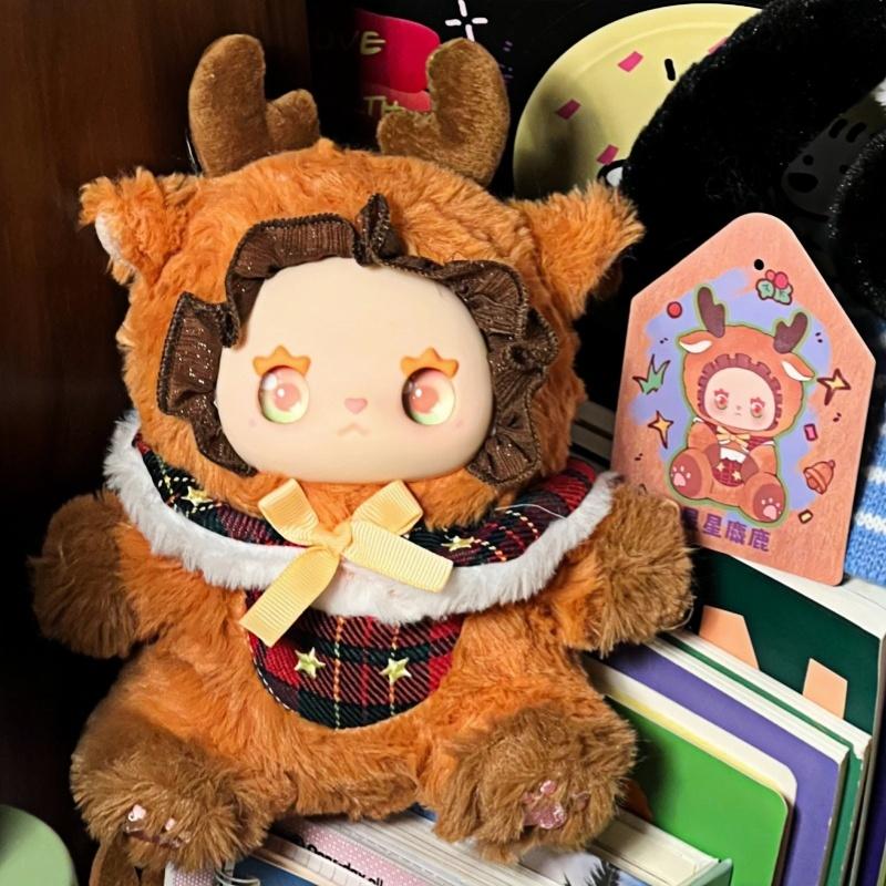 Lovely Emma Pocket Zoo Vinyl Plush Blind Box Doll Trendy Model Backpack Pendant Desktop Decor Birthday Gifts Toy Ornament Gifts
