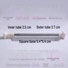 Stainless Steel Telescopic Rod for Curtains, Clothes Drying, Bathroom Shower, and Door Support.