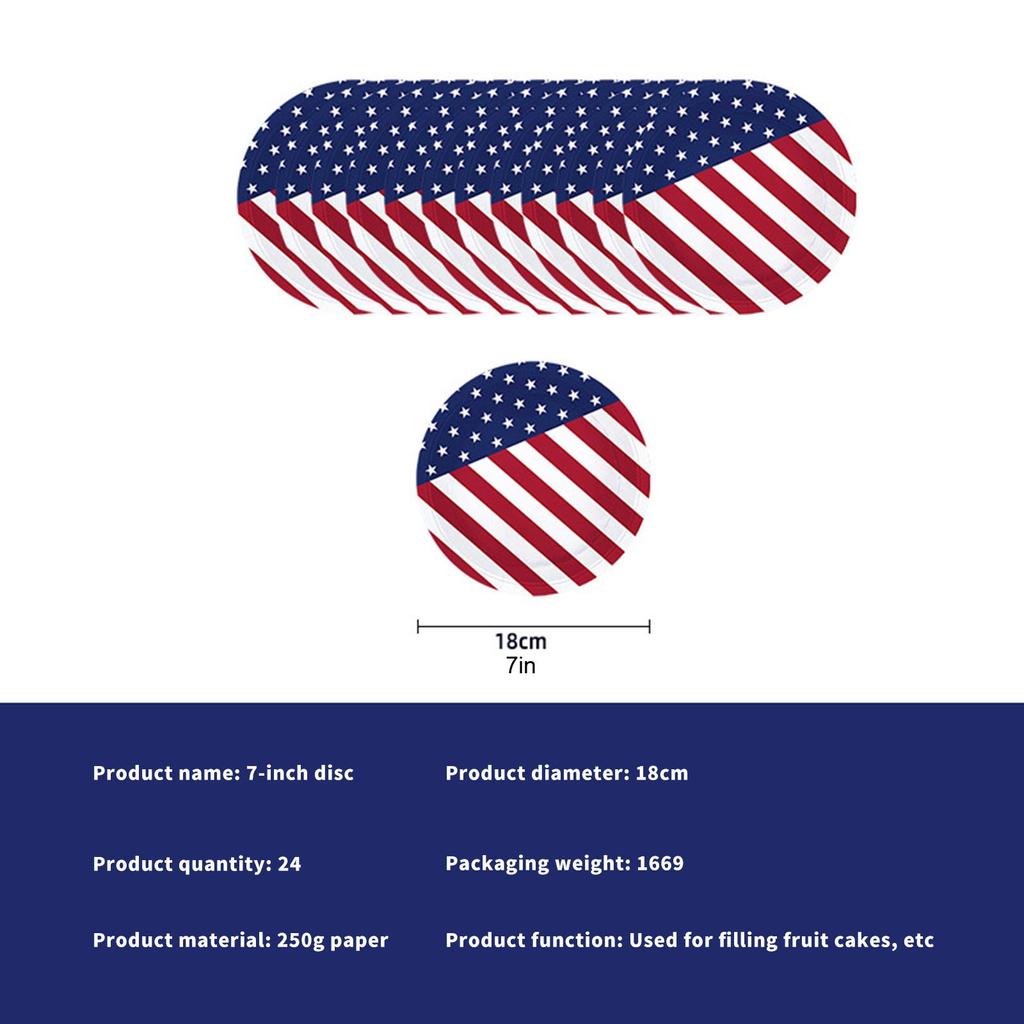 American Flag Independence Day Party Supplies Set