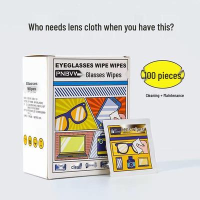 Αποκλειστικά για νεοφερμένους: Υγρά Μαντηλάκια Καθαρισμού Φακών Μιας Χρήσης για Γυαλιά