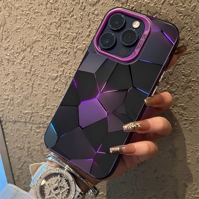 Colorful splicing suitable for Apple 16/15/14 phone cases 11/12/13 Pro/x/8/7plus color silver