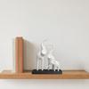 3D-gedruckte Elefantenfamilien-Statue Figur, Mama Papa und Tierbaby Kunstskulptur, Elefantendekorationen für Wohnzimmer Bücherregal Schrank Schreibtisch Tisch