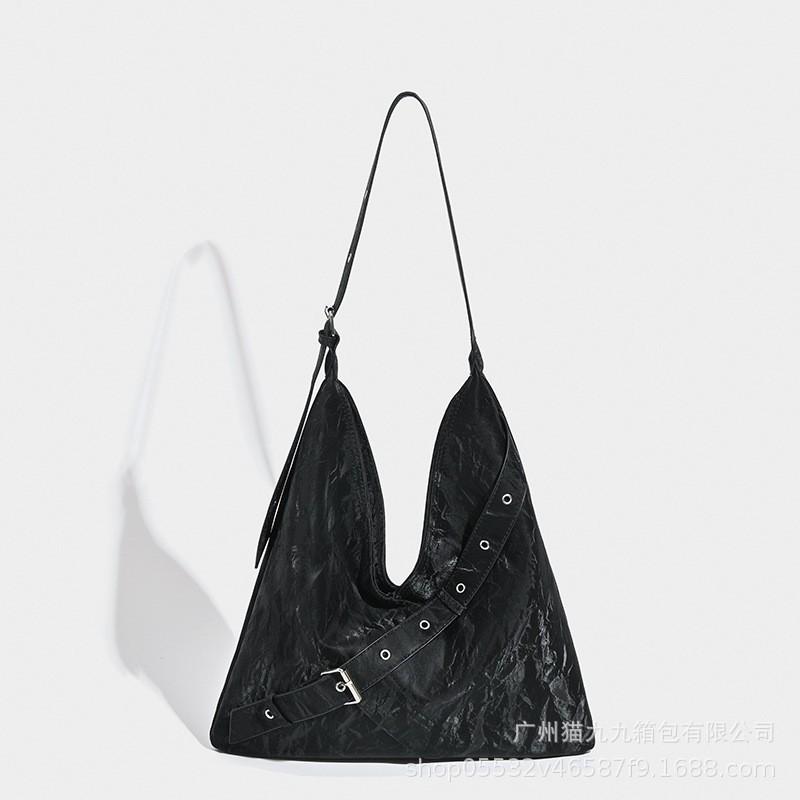 

National Style Bag Tote High-quality Large-capacity One-shoulder Diagonal Commuter Locomotive Handbag чёрный