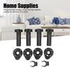 4pcs Adjustable Cabinet Leveling Feet Black Furniture Support Legs Sturdy Cabinet Feet Kitchen