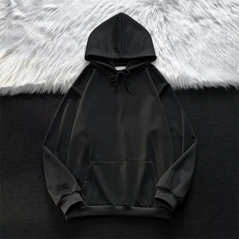 Men s Anti-Pilling Korean Style Loose Hooded Sweatshirt - Fleece-Lined, Thick, American Hong Kong Fashion for Students S for 30-35 kg