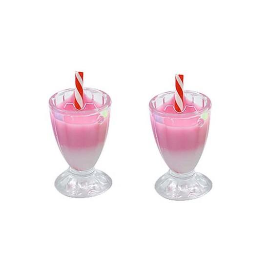 2Pcs Simulation Miniature Kids Handicraft Toys Plastic Drink Cups Ornament Gifts for Photography
