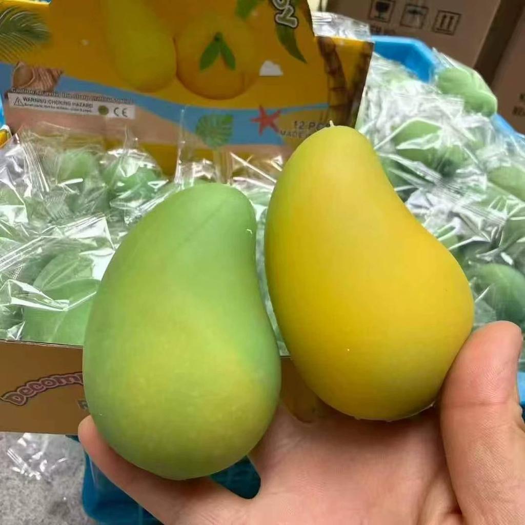 Nuova Pallina Anti-Stress al Mango Morbido Giocattolo Sensoriale Fidget Pallina da Spremere Blocchi Rotondi Riempiti Giocattoli Anti Stress ASMR per Adulti