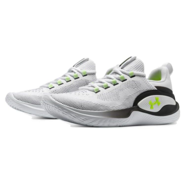 Under Armour Flow Dynamic White Black Lime Men Sneakers Lime-Surge 3026106-100