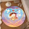 South Friends Adventure Round Rug for Livingroom,Bedroom, Palyroom, Chair Rug, Area rug, Circle Carpet, Large Size Fan Christmas gift