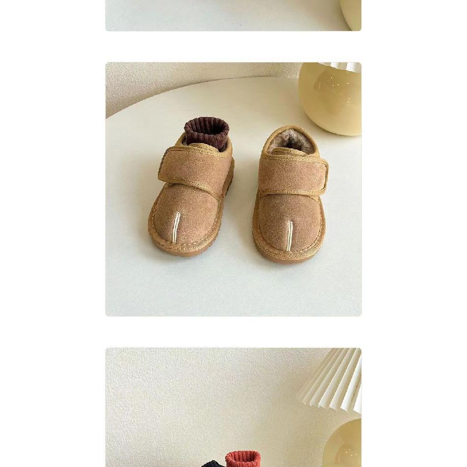 Children's Cotton Shoes Winter New Boys' Baby Shoes Girls' Fleece-Lined Warm Cotton Boots Children's Short Snow Boots