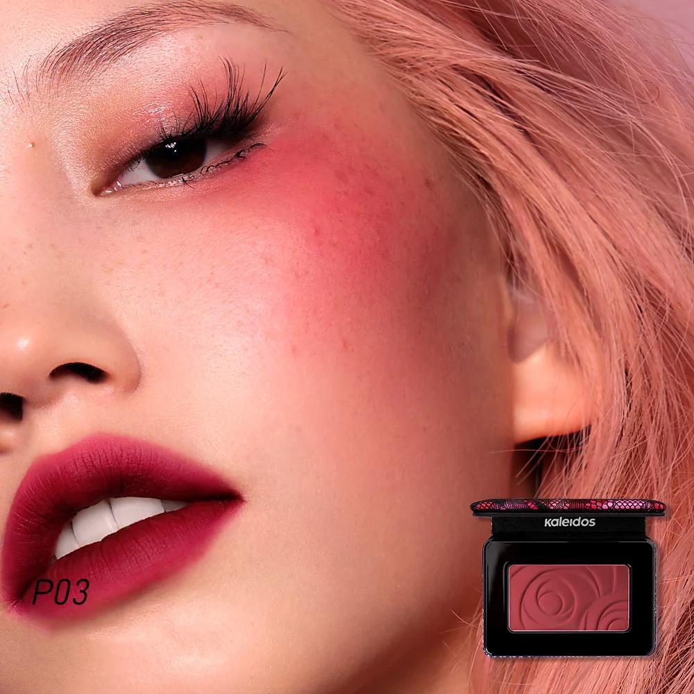 

Kaleidos Matte Blush High Pigment Lightweight Long Lasting Natural Glow Buildable Sun Kissed Vegan Clean Beauty Face Makeup P03