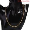 3Mm Stainless Steel Keel Chain Necklace Men Women Necklace Jewelry Gift