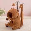 Cute Capybara Backpack Plush Toy Doll Stuffed Animal Gift for Girls' Birthday
