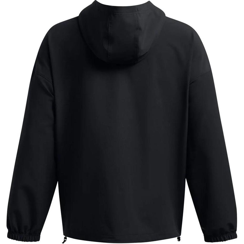 Under Armour Vibe Stormshell Hoodie With Small Logo Drop Shoulder Long Sleeve Sweatshirt Men sweatshirt Black 1386575-001