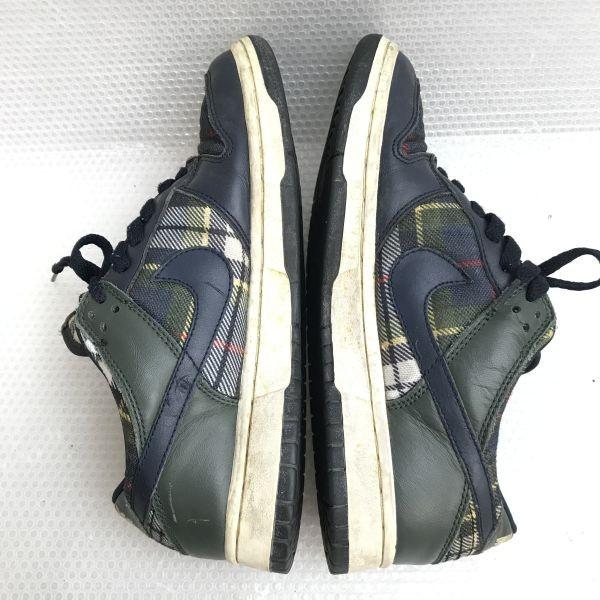 Nike Baskets DUNK LOW PREMIUM 26.0 motif à carreaux marine(UTILISÉ)