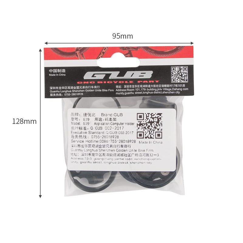 GUB 639 Bike Computer Stem Top Cap Mount Bicycle Computer Angle Adjustable Holder Compatible for Garmin Edge Wahoo Bryton Cateye