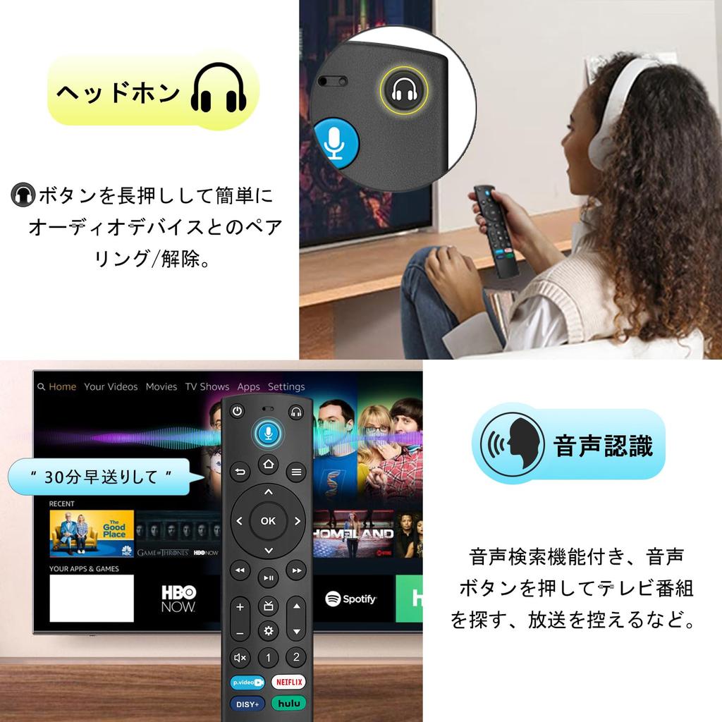 Najnovší univerzálny diaľkový ovládač Pro pre Fire Stick Hlasové ovládanie pre TV stick Toshiba Insignia Náhradný diaľkový ovládač
