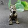 Antique Copper Lion Statue Ornaments Solid Bronze China Lions Study Room Brass Desktop Paper weight Vintage Home Decorations