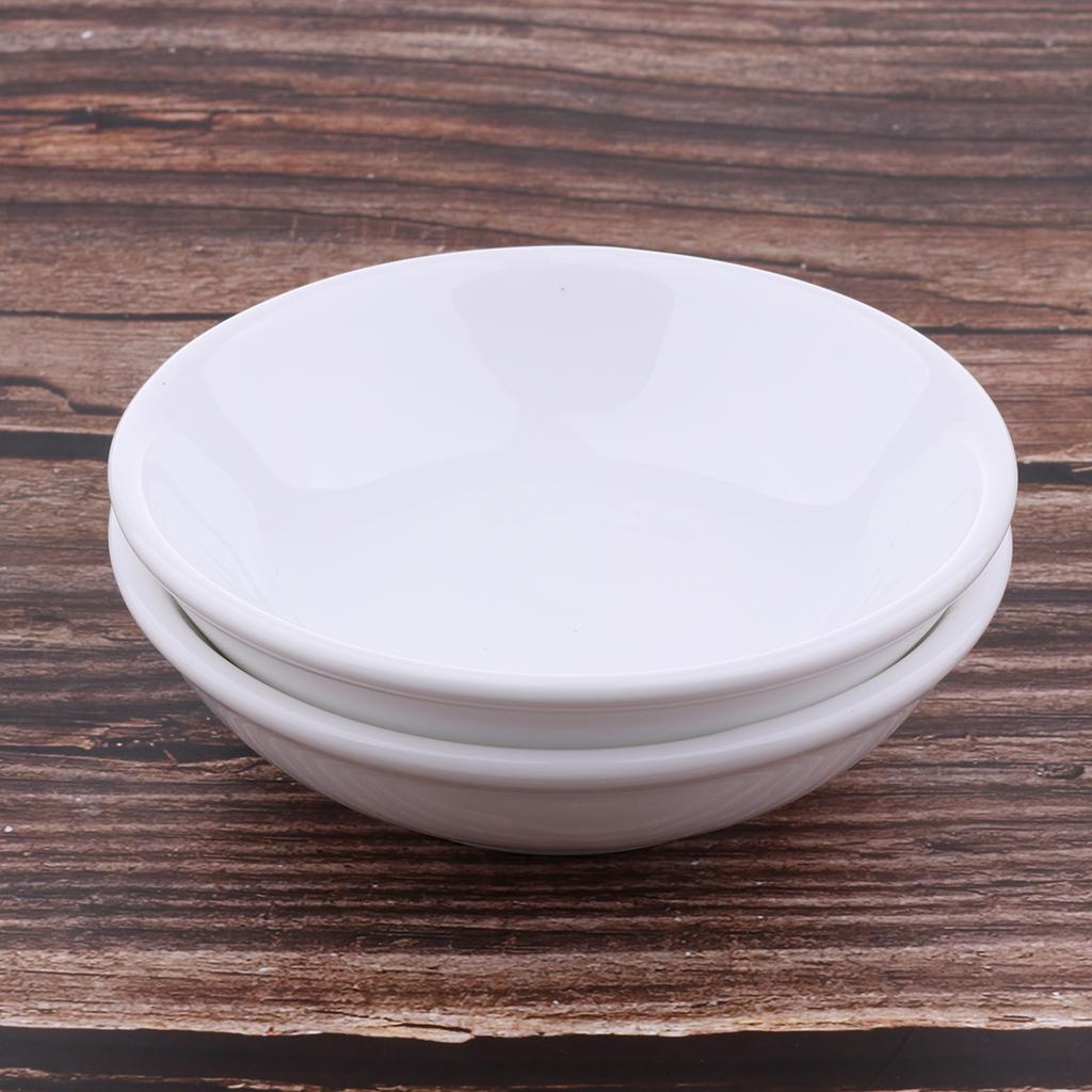 Pack of 2 White Ceramic Replacement Dish for Tart Oil Candle Warmer 3.8"