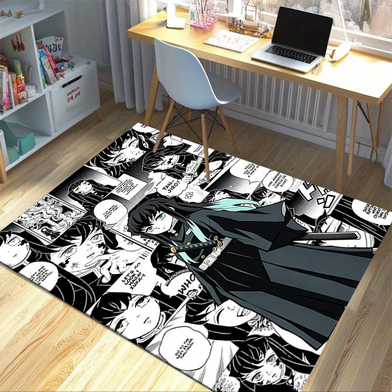 Dark Hero'S Carpet For Playroom Bedroom Living Room Sofa Home Decorkids Game Area Rug Nonslip Floor Mat