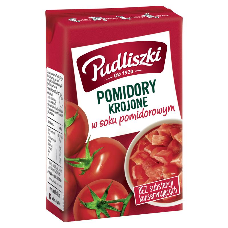 Pudliszki Pomidory Krojone W Soku Pomidorowym 390 G