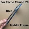 Střední rámeček pro Tecno Camon 20 Přední zadní rámeček Pouzdro Přední rámeček Obrazovky Podpora LCD