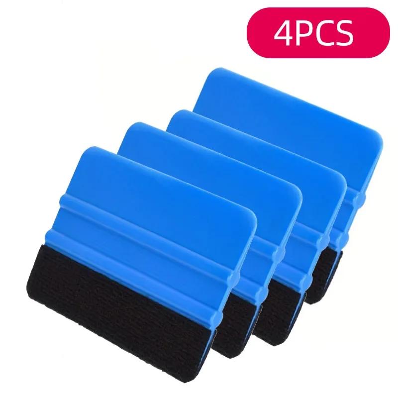 Auto Vinylfolie Abzieher Schaber Folienverpackung Wildleder Filz Schaber Auto Auto Styling Aufkleber Fenster Tönung Werkzeuge Reinigung Blau