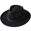 Reck Hatter Australian Wool Long Brim Felt Wide Available In Sizes L and Black Men's Hat, Brim, XL, (RH-103), Autumn/Winter