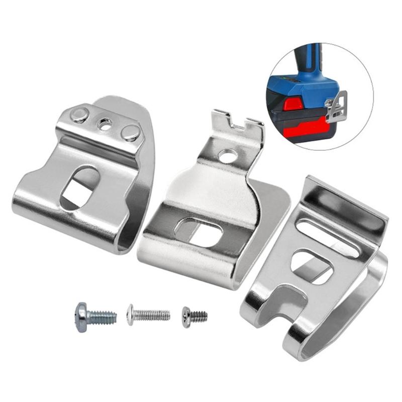 2 Pack Replacement Belt Clip Hook, Stainless Steel Belt Clip Drill Clip Hook Tool Hammer Drill Parts