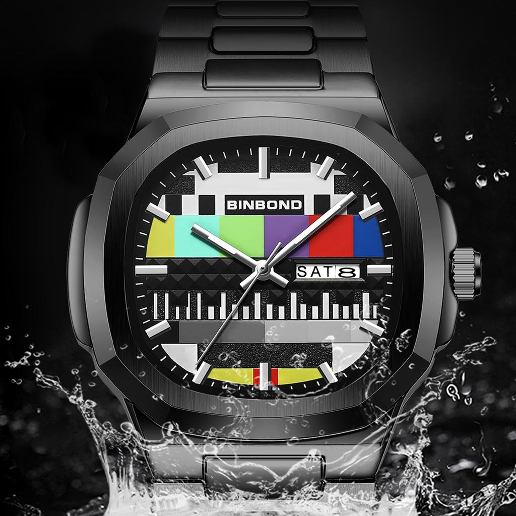 Business Watches Men Fashion Original Retro Design Quartz Wristwatch Man With Calendar Week