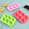 6-Grids Fruit Silicone Candy Mold Easy to Use Non-Stick Ice Mold Dishwasher Safe Food Grade Chocolate Hard Candy Baking Mold