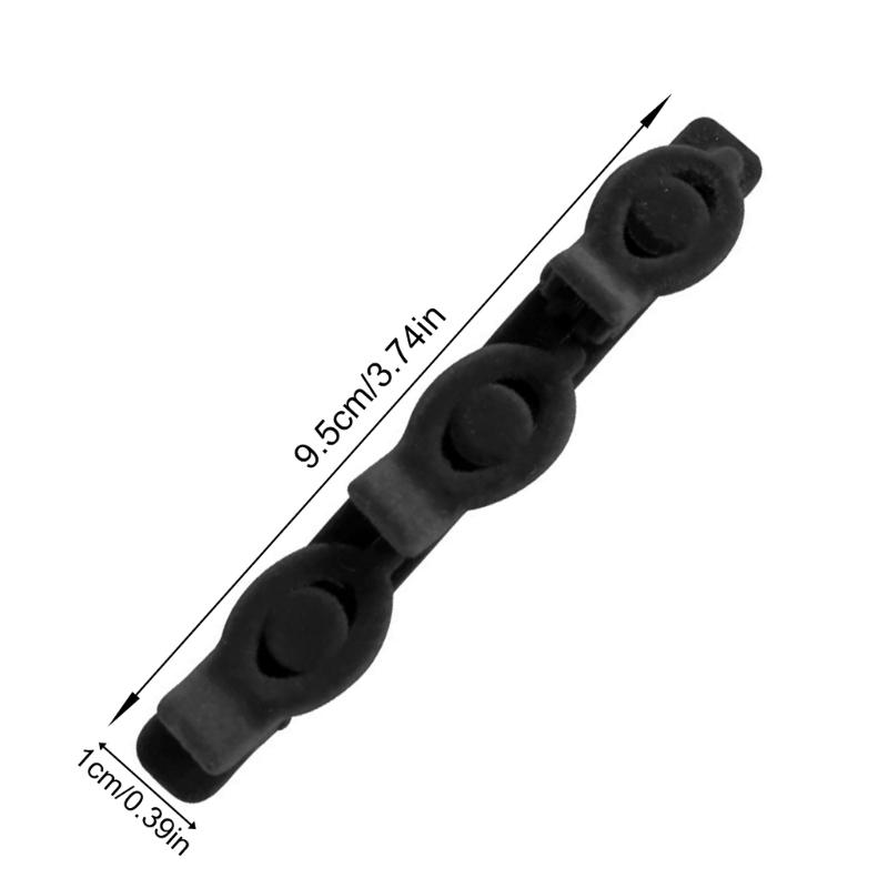 2 Pcs Double Layer Hair Clip Hair Styling Clips Hair Accessories Flocking Braided Hair Clips For Daily Work Party