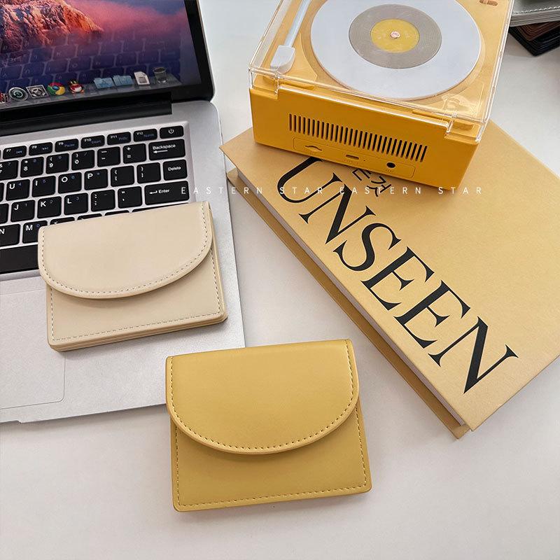 Women'S Change Bag Student, Solid Color Simple Card Bag, Multi-Functional Mouth Red Envelope, Large-Capacity Wallet.